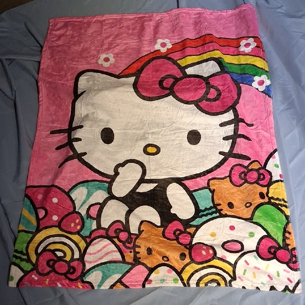 Hello Kitty Pink Blanket 3ft X 4ft